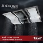 Chuveiro Eletrônico 127V (110V) 5400W Branco Quadrado Intense Fame - Imagem 5