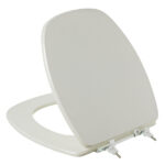 Assento Sanitário Formatos Thema com Fechamento Comum Oval MDF Biscuit Sicmol - Imagem 3