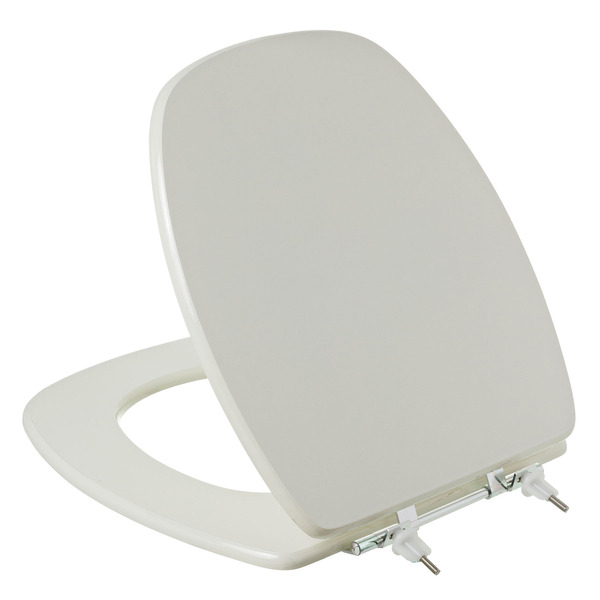 Assento Sanitário Formatos Thema com Fechamento Comum Oval MDF Biscuit Sicmol - Imagem 3