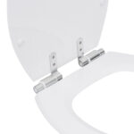 Assento Sanitário Convencional com Soft Close Oval Poliéster Branco Sensea - Imagem 8