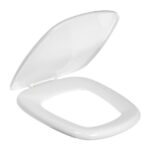 Assento Sanitário Almofadado Formatos Monte Carlo com Fechamento Comum Quadrado Espuma Gelo Astra