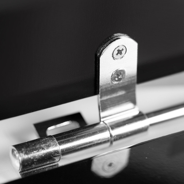 Assento Sanitário Formatos Stylus e Primula Plus com Fechamento Comum Quadrado MDF Preto Sicmol - Imagem 5