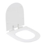 Assento Sanitário Formatos Riviera e Smart com Soft Close Quadrado Poliéster Branco Sensea