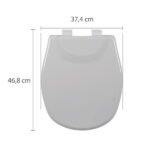 Assento Sanitário Aspen Polipropileno Fechamento Suave Gelo Astra - Imagem 5