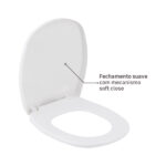 Assento Sanitário Aspen Polipropileno Fechamento Suave Branco Sensea - Imagem 4