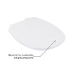 Assento Sanitário Aspen Polipropileno Fechamento Suave Branco Sensea - Imagem 3