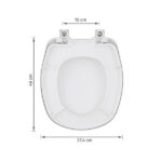 Assento Sanitário Aspen Polipropileno Fechamento Suave Branco Sensea - Imagem 9