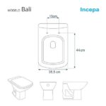 Assento Sanitário Bali Branco Para Vaso Incepa - Imagem 5