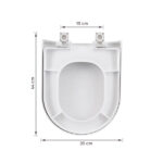 Assento Sanitário Carrara|Duna Polipropileno Fechamento Suave Branco Sensea - Imagem 9