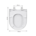 Assento Sanitário Carrara|Duna Termofixo Fechamento Suave Branco Sensea - Imagem 7