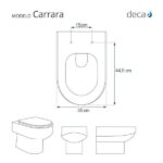 Assento Sanitario Carrara Branco Para Vaso Deca - Imagem 5