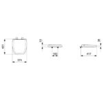 Assento Sanitário Com Softclose® Fit Plus Celite Branco Brilhante - Imagem 4