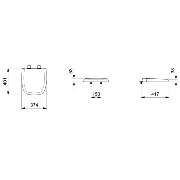 Assento Sanitário Com Softclose® Fit Plus Celite Branco Brilhante - Imagem 4