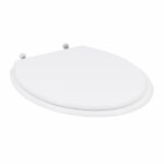Assento Sanitário Convencional com Fechamento Comum Oval Poliéster Branco Sensea - Imagem 3