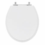 Assento Sanitário Convencional com Fechamento Comum Oval Poliéster Branco Sensea - Imagem 2
