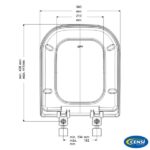 Assento Sanitário Deca Modelo Quadra/polo/unic Soft Close Branco Censi - Imagem 4