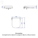 Assento Sanitário Deca Smart Ap.415b.17 Com Ducha E Luz Noturna Branco - Imagem 6