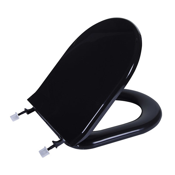 Assento Sanitário Calypso & Calypso Plus Plástico Preto Fechamento Comum Astra - Imagem 3
