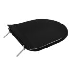 Assento Sanitário Calypso & Calypso Plus Plástico Preto Fechamento Comum Astra - Imagem 2