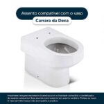 Assento Sanitário Fechamento Lento Carrara Branco Louça Deca - Imagem 4