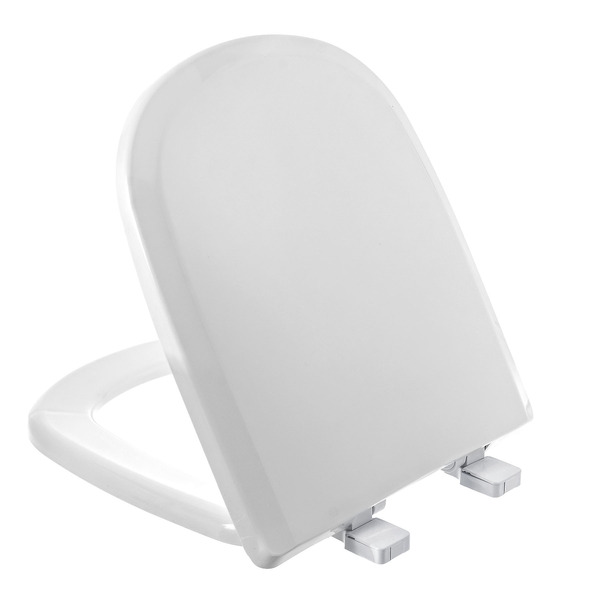 Assento Sanitário Etna Polipropileno Branco Fechamento Comum Tupan - Imagem 3