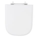 Assento Sanitário Formatos Gap com Fechamento Comum Quadrado Poliéster Branco Sensea - Imagem 2