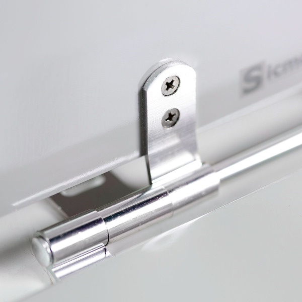 Assento Sanitário Formatos Vogue Plus e Etna com Fechamento Comum Quadrado MDF Cinza Real Sicmol - Imagem 5