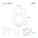 Assento Sanitario Paris Bone (bege Claro) Para Vaso Ideal Standard - Imagem 3