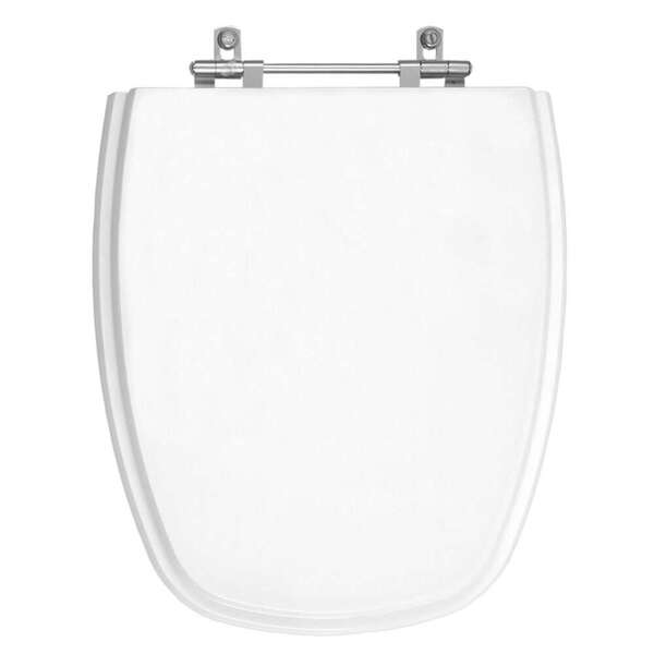 Assento Sanitário Poliéster Monte Carlo Branco Para Vaso Deca - Imagem 7