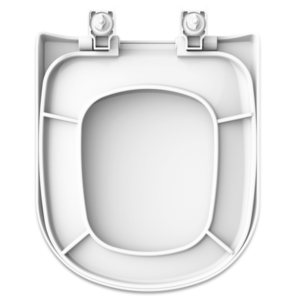 Assento Sanitário Quadrado Polipropileno Branco com Fechamento Comum Tupan - Imagem 7