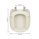 Assento Sanitário Sabatini Polipropileno Palha Fechamento Suave Tupan - Imagem 9