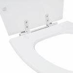 Assento Sanitário Formatos Thema com Fechamento Comum Quadrado Poliéster Branco Sensea - Imagem 4