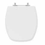 Assento Sanitário Formatos Thema com Fechamento Comum Quadrado Poliéster Branco Sensea - Imagem 2