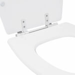 Assento Sanitário Formatos Village com Fechamento Comum Quadrado Poliéster Branco Sensea - Imagem 3