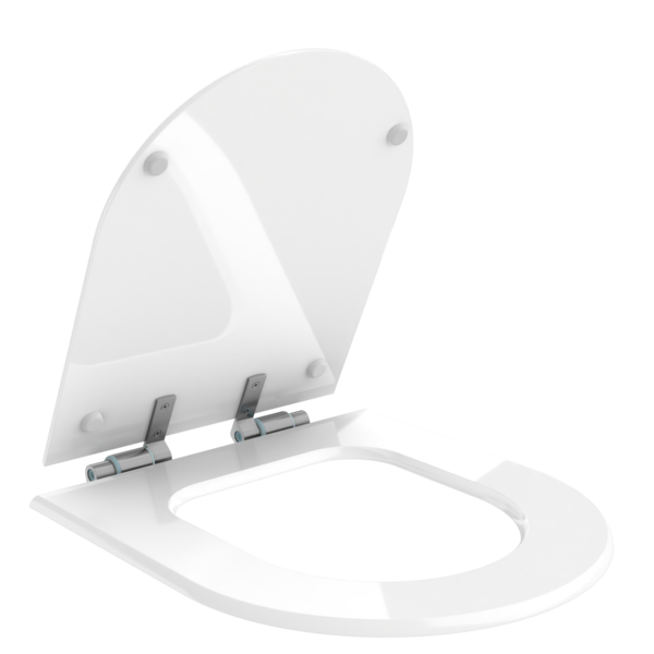 Assento Sanitário Vogue Plus com Fechamento Suave D Branco Policlass - Imagem 3