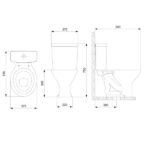 Bacia Com Caixa Acoplada Ecoflush 3/6 Lts Smart Clean Saveiro Branco Celite - Imagem 3