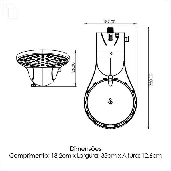 Chuveiro 4 Temperaturas 220V 6800W Branco Moment Zagonel - Imagem 6