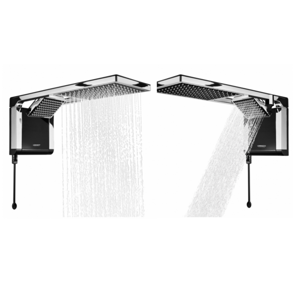 Chuveiro Acqua Duo Preto/cromado 220v7800w Lorenzetti - Imagem 4