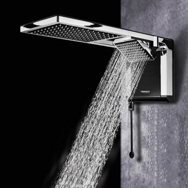 Chuveiro Acqua Duo Preto/cromado 220v7800w Lorenzetti - Imagem 6