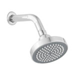 Chuveiro Ducha A Gás Articulado 10x10 Quente E Frio Redondo Cromado Abs