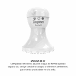 Chuveiro Ducha Elétrico Ss 3 Temperaturas 220v 5200w Branco - Imagem 5