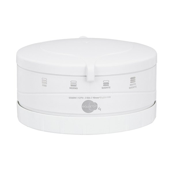 Chuveiro Elétrico Multitemperatura 127V (110V) 5500w Branco Redondo 4T Equation