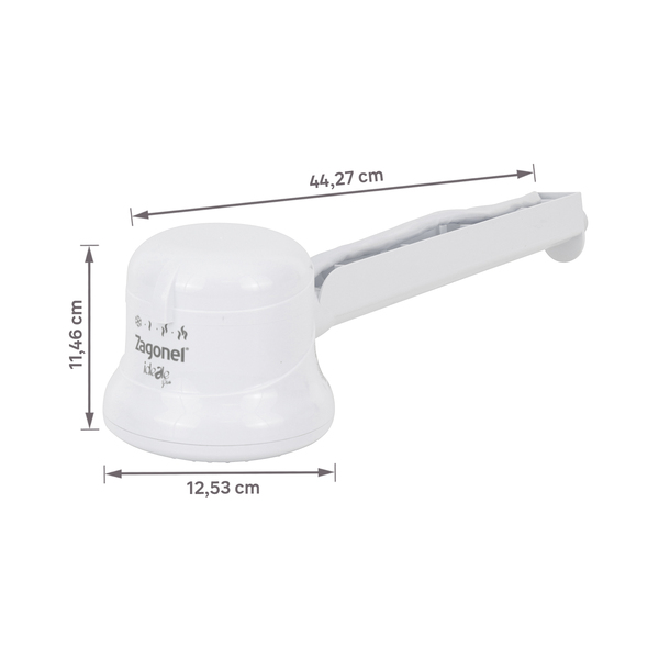 Chuveiro Elétrico Multitemperatura 220V 6800w Branco Redondo Ideale Plus Zagonel - Imagem 6