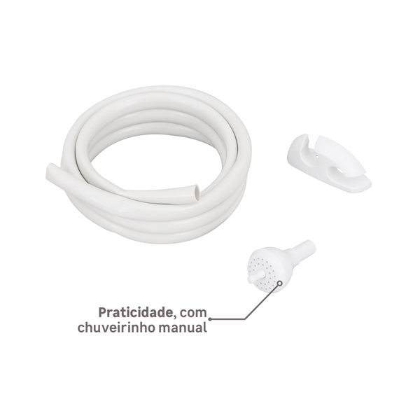 Chuveiro Elétrico Multitemperatura 220V 7500w Branco Quadrado Futura Lorenzetti - Imagem 4