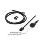 Chuveiro Elétrico Eletrônico 127V (110V) 5500w Preto Quadrado Ducali Zagonel - Imagem 5