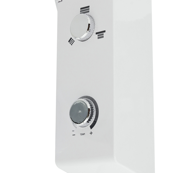 Chuveiro Elétrico Eletrônico 127V (110V) 5500w Branco e Cromado Quadrado Falls Hydra - Imagem 9