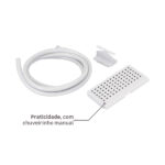 Chuveiro Elétrico Eletrônico 127V (110V) 5500w Branco Quadrado Falls Hydra - Imagem 10