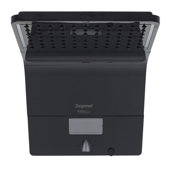 Chuveiro Elétrico Híbrido Eletrônico com Visor Digital 127V (110V) 5500w Preto Quadrado Ducali Premium Digital Zagonel - Imagem 4