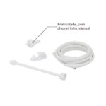 Chuveiro Elétrico Eletrônico 220V 7500w Branco Quadrado Futura Lorenzetti - Imagem 6