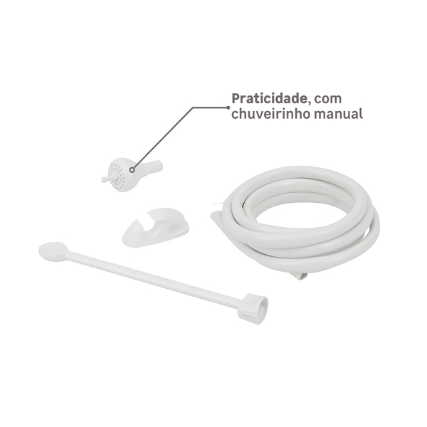 Chuveiro Elétrico Eletrônico 220V 7500w Branco Quadrado Futura Lorenzetti - Imagem 6